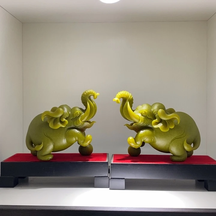 未镶嵌蛇纹石玉（覆膜）珠宝奇石