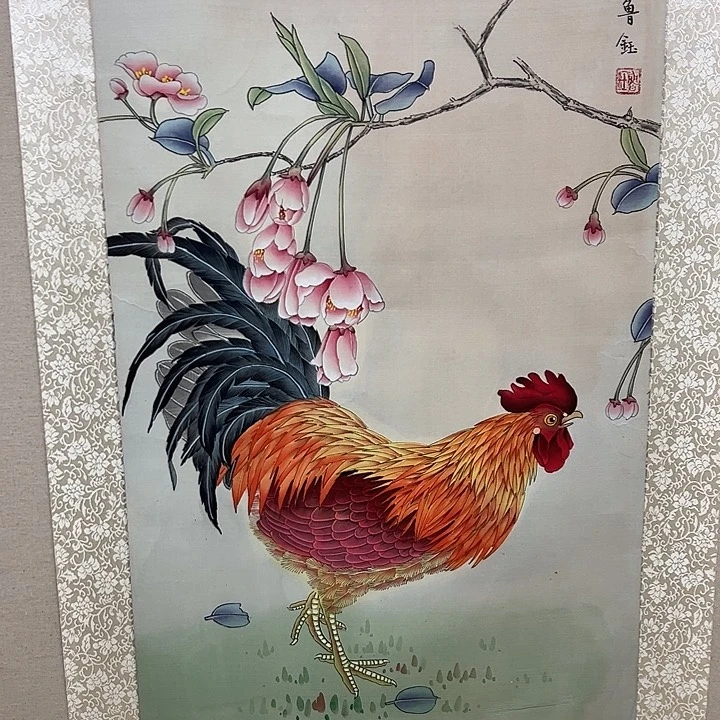 国画鲁钰拜师原作！