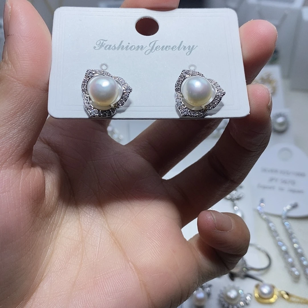 未镶嵌淡水珍珠耳饰