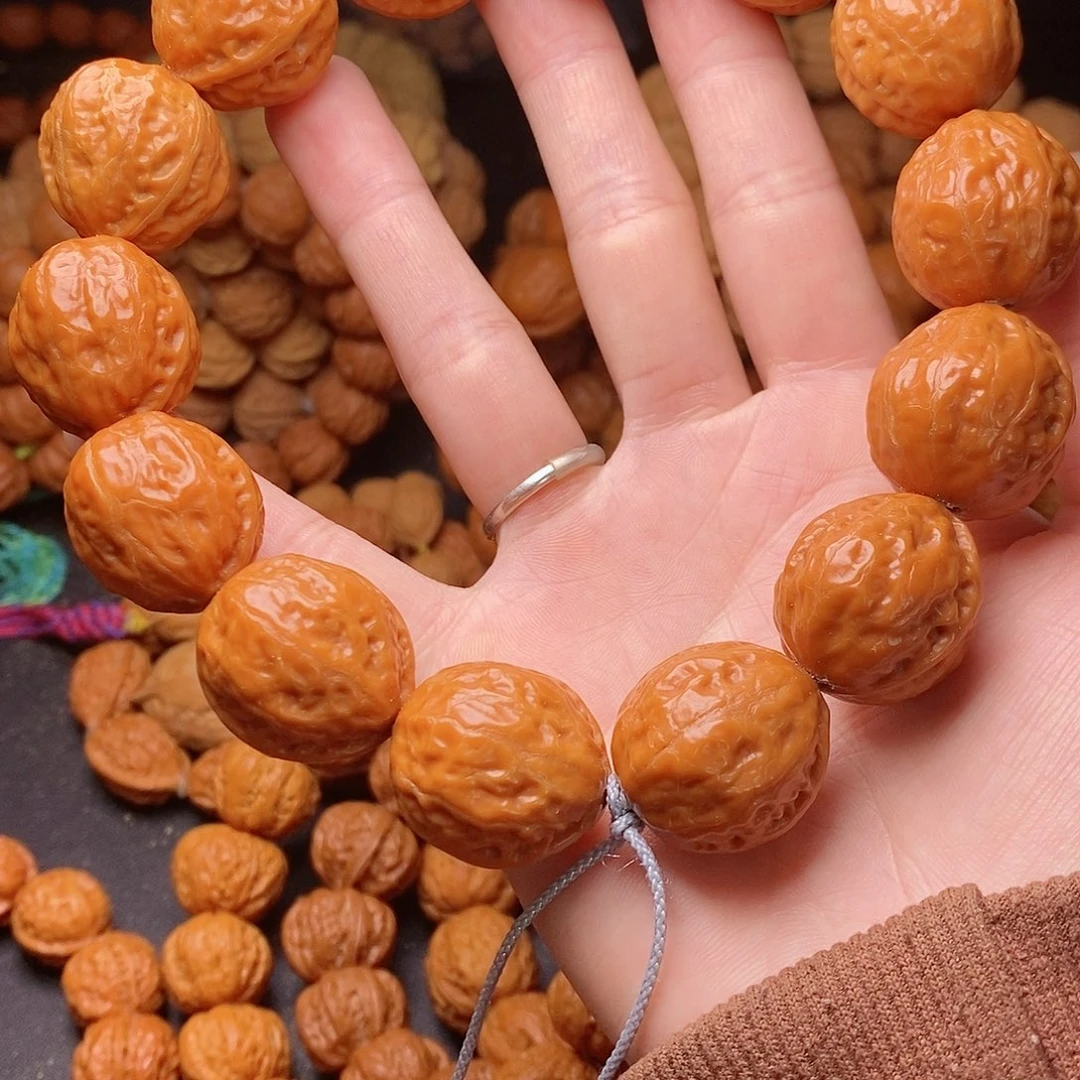 【闪购商品】文玩核桃吊坠o***生水晶皮蛤蟆24