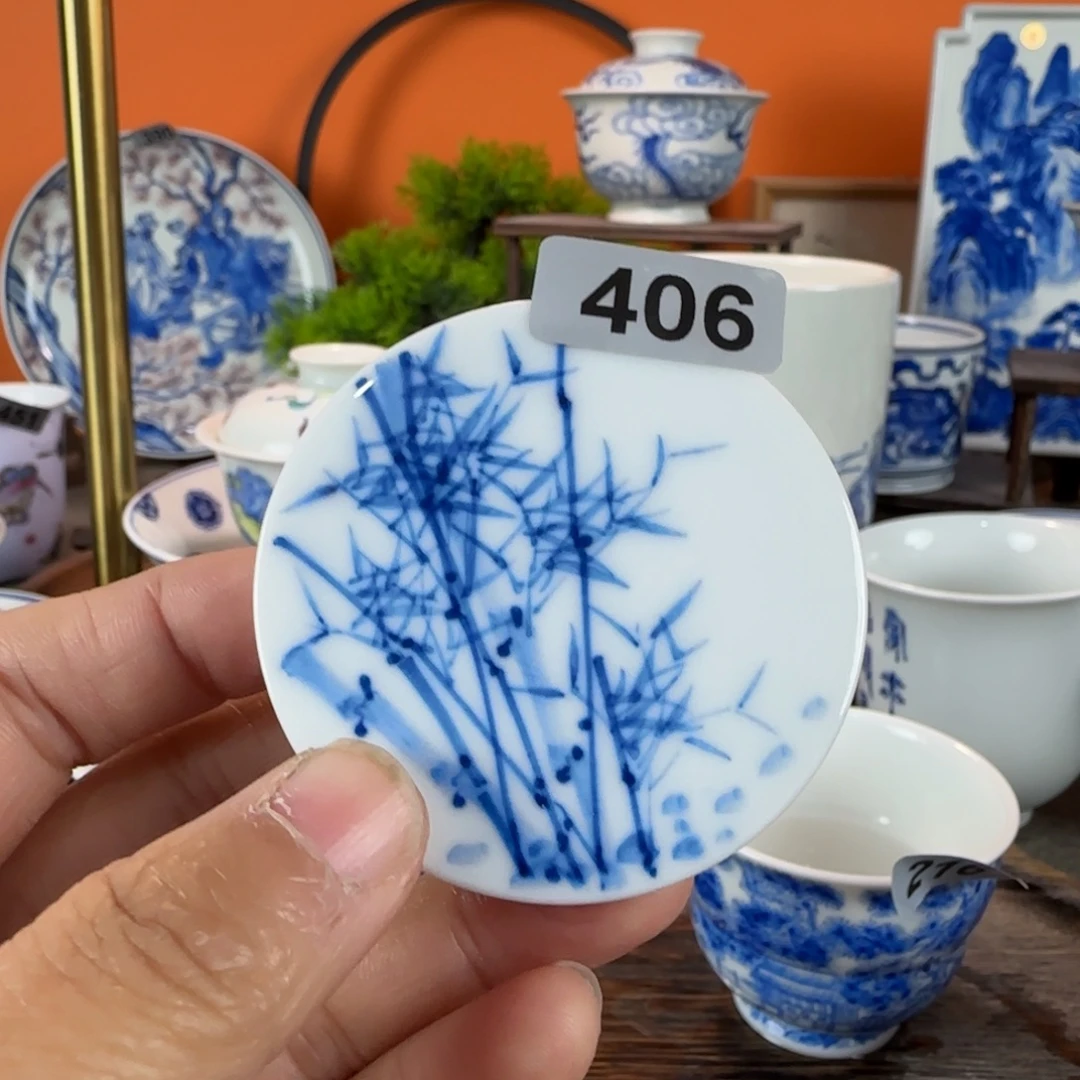 瓷片景德镇手绘青花茶器406