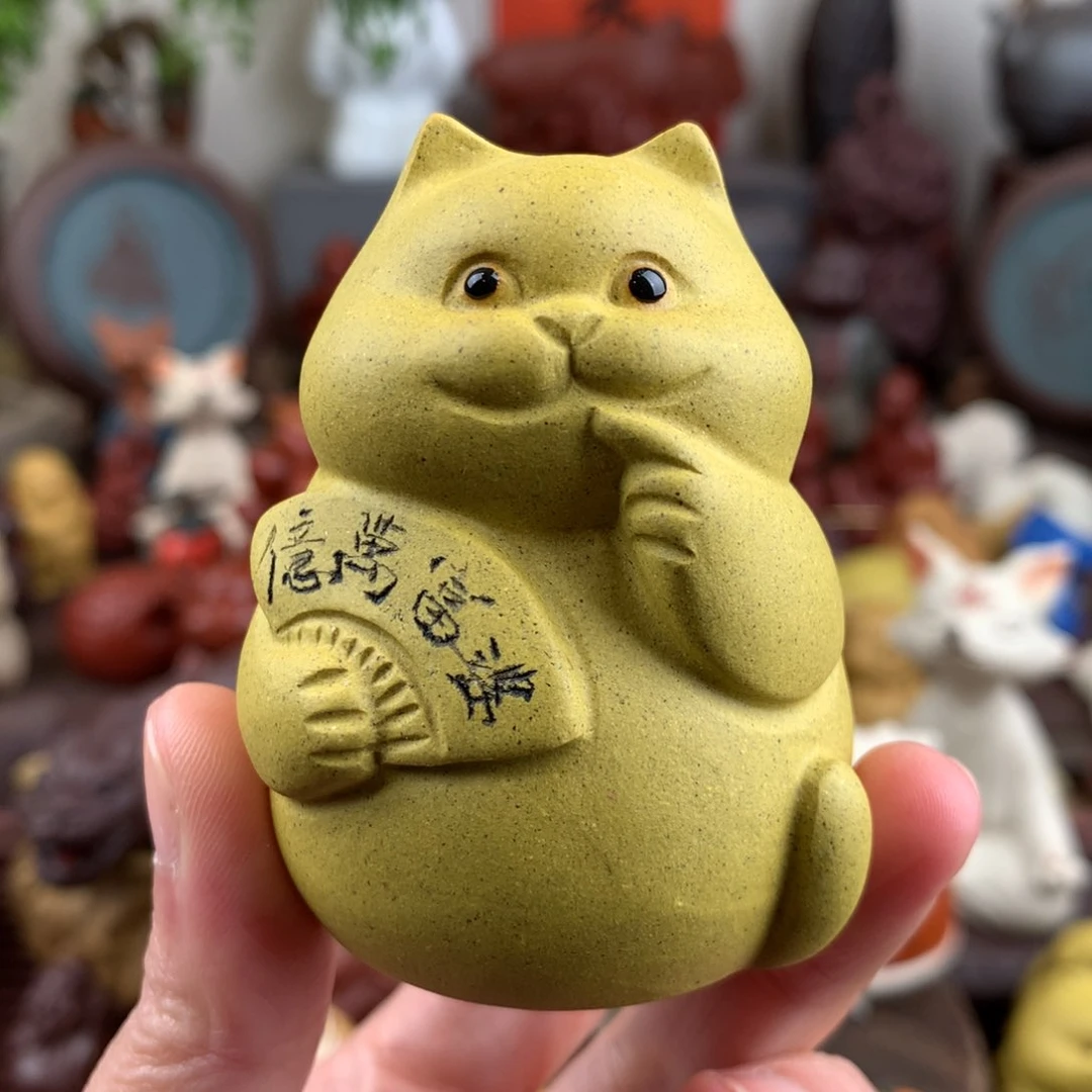 紫砂茶宠富婆招财猫