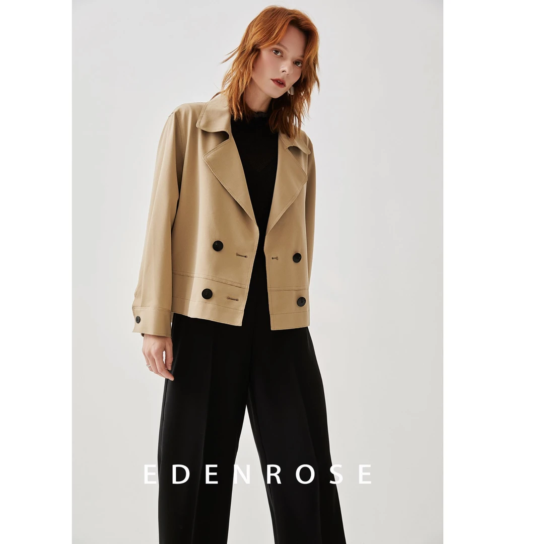 EDENROSE 商场款西装外套进口面料女款EETQ05626-15