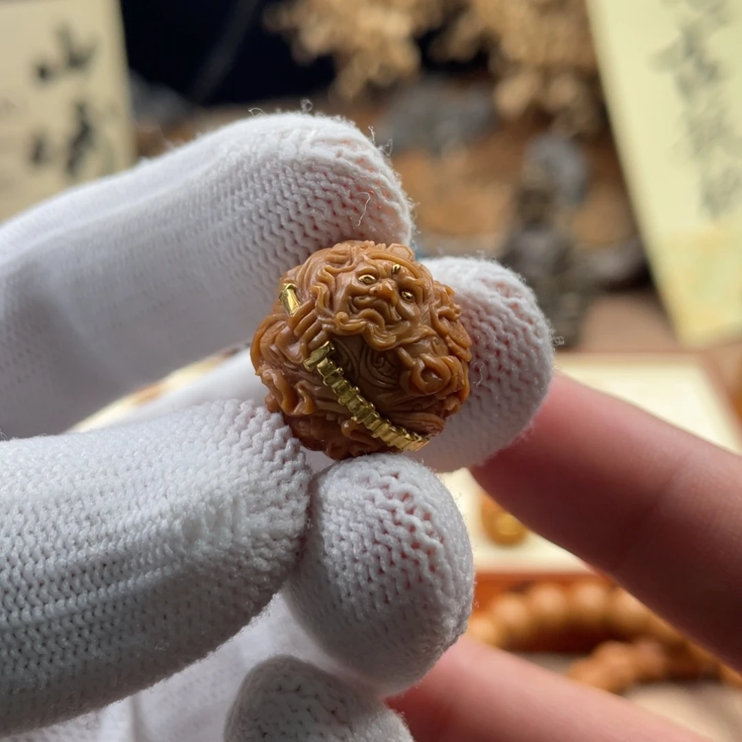 猴头核桃把件水**山猴头