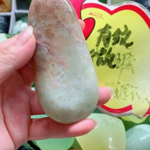 蛇纹石玉未镶嵌手把件