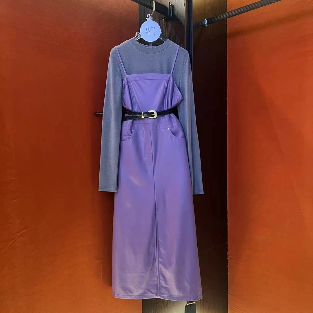 roiltrou【编号47】原创设计真两件套头吊带连衣裙ZJ0917