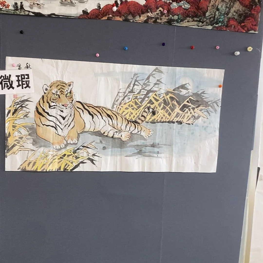 国画冯明康68.138手绘画芯