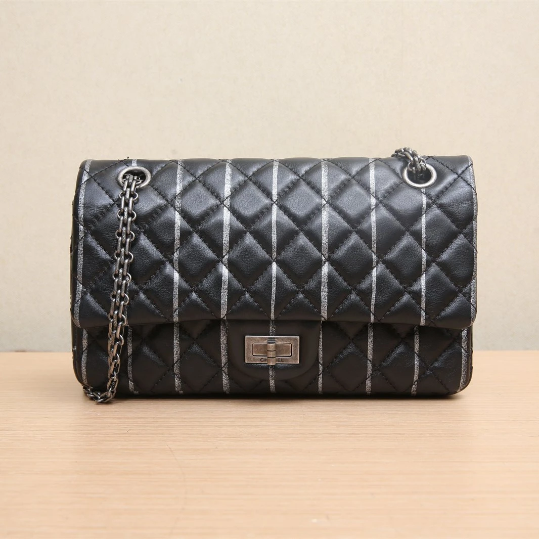 99新 Chanel/香奈儿 -hd黑黑精选 742995 2.55 口盖包 小号 29开