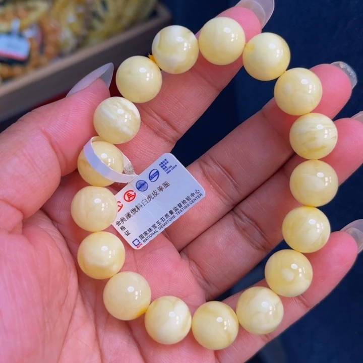 未镶嵌琥珀珠宝奇石M275号11+白蜡虎皮妖花