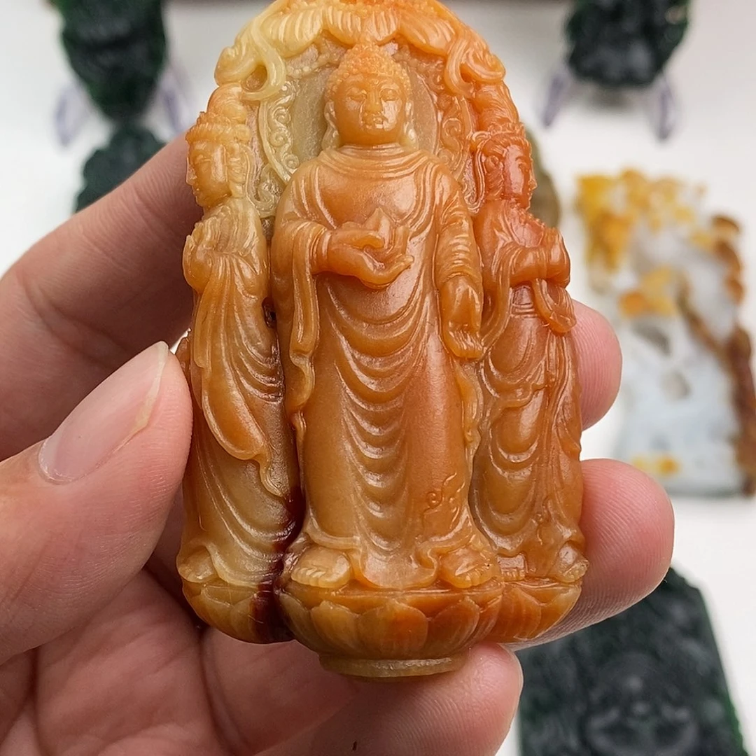 o***米定制翡翠未镶嵌三圣