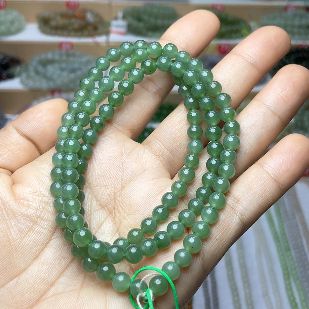 和田玉颈饰未镶嵌6mm
