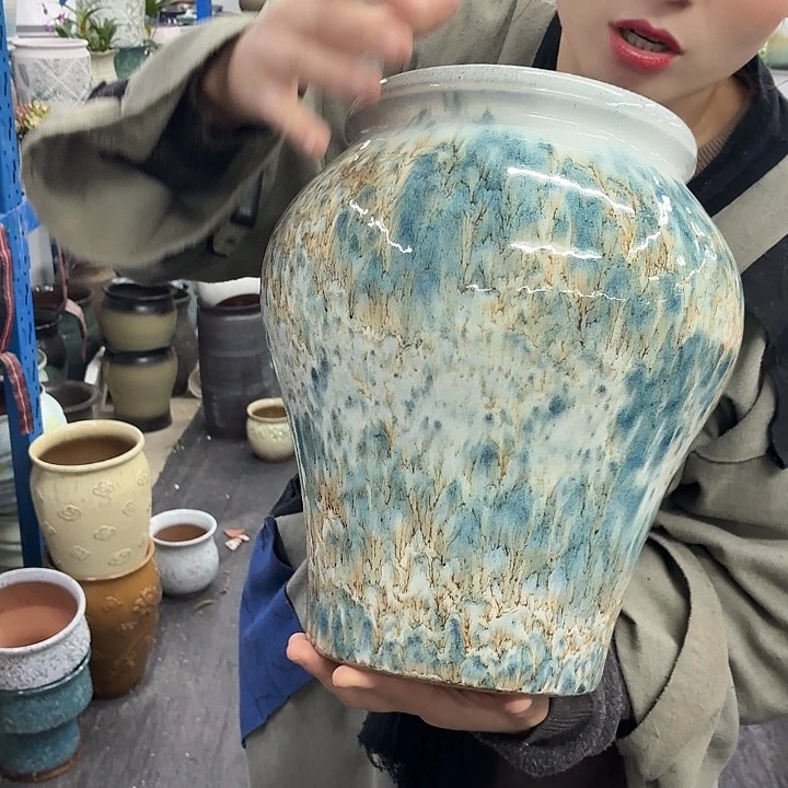 20×31 -粗陶花盆有孔-买买买