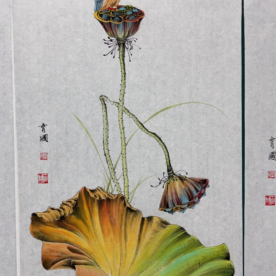 国画艺术家真人手绘