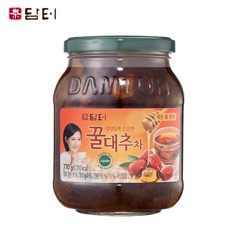 韩国原装进口丹特牌蜂蜜红枣茶红枣酱大枣果味茶770g