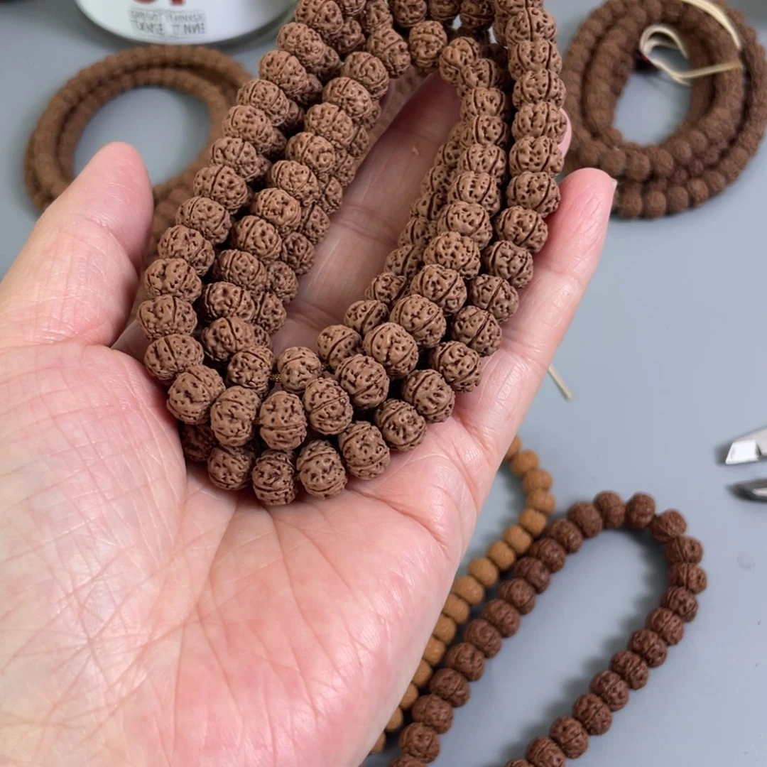 金刚菩提吊坠凹底梅花108