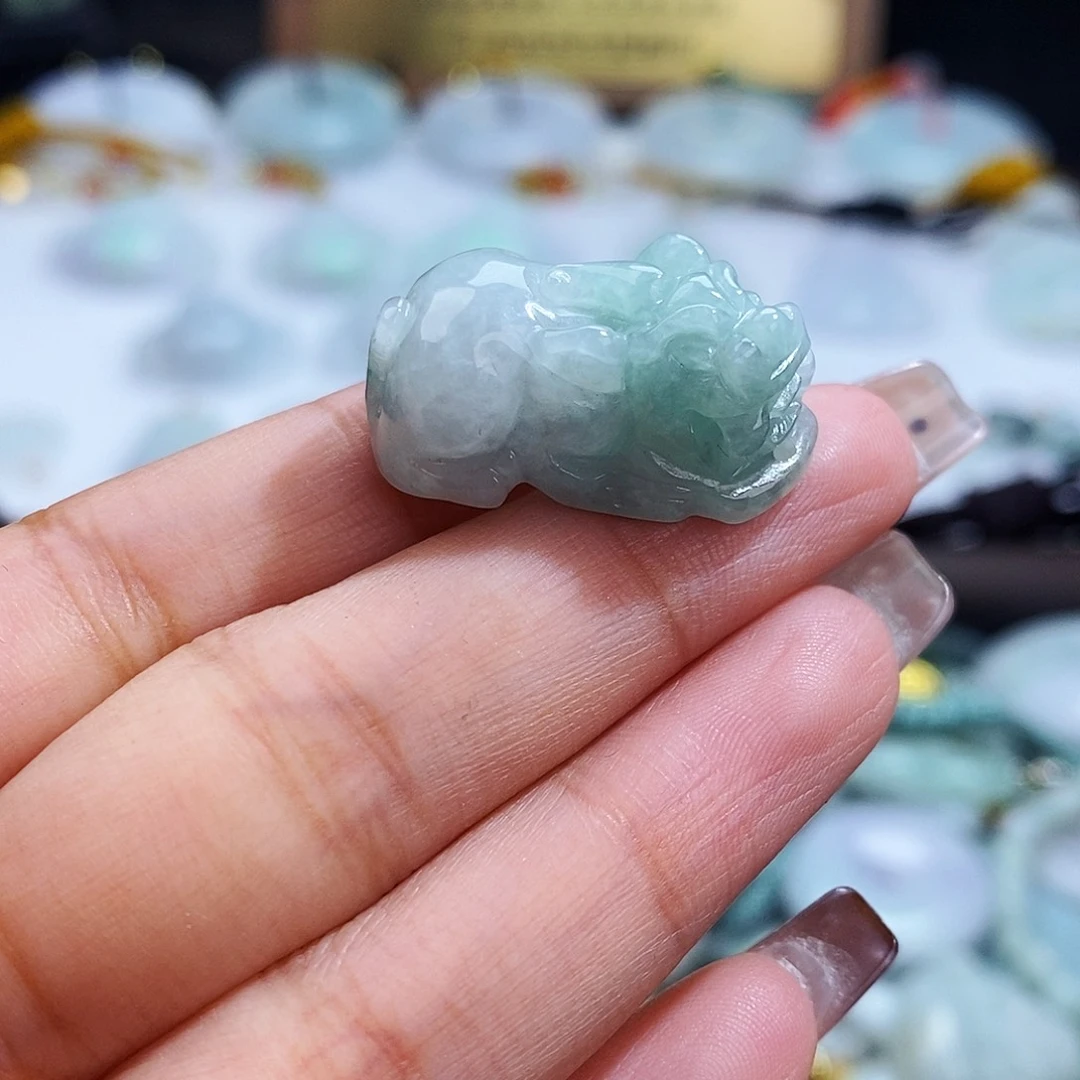 翡翠未镶嵌毛衣链9467