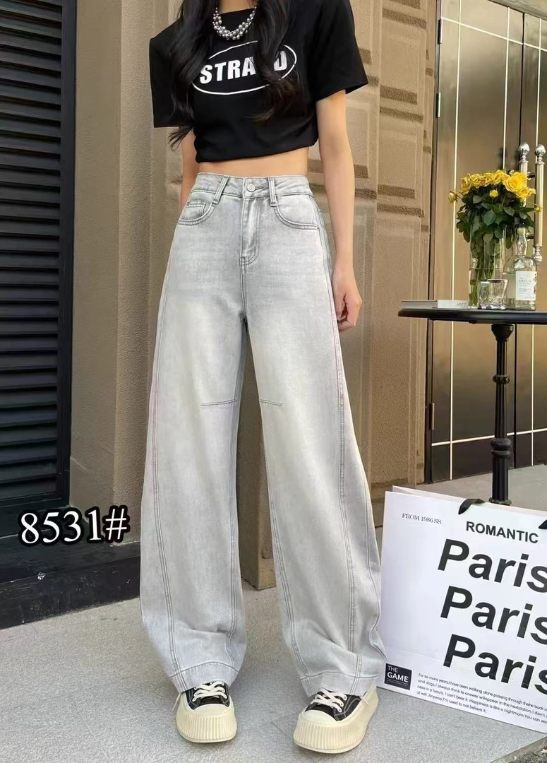 晓孟服饰高品质弯刀裤8531