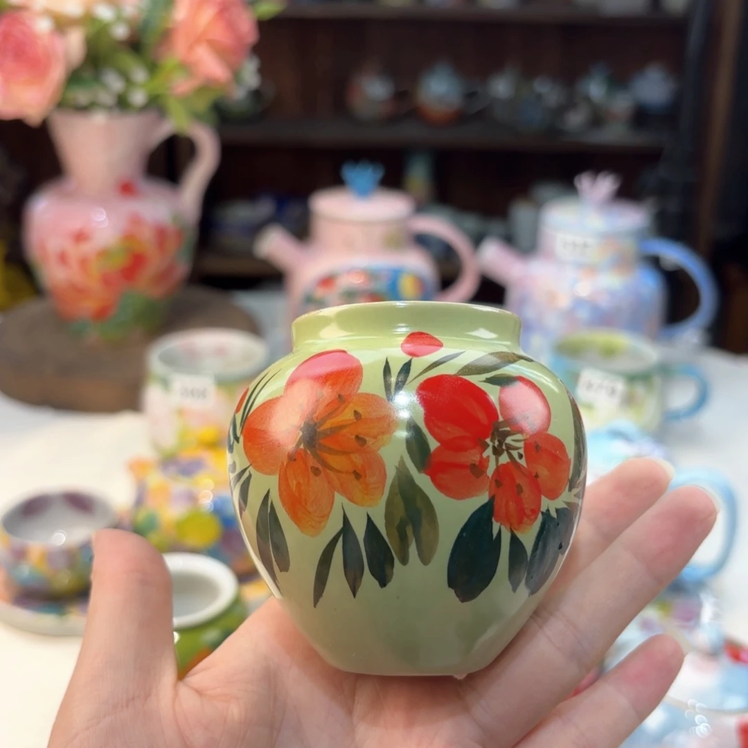 景德镇手绘高温釉下彩陶瓷茶具