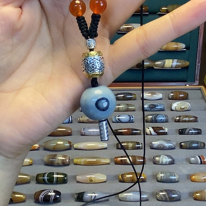 玛瑙/玉髓合金蓝沁