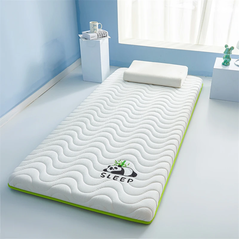 2025新款A类泡泡棉水波浪熊猫加厚床垫家用垫子软垫床褥子加厚款