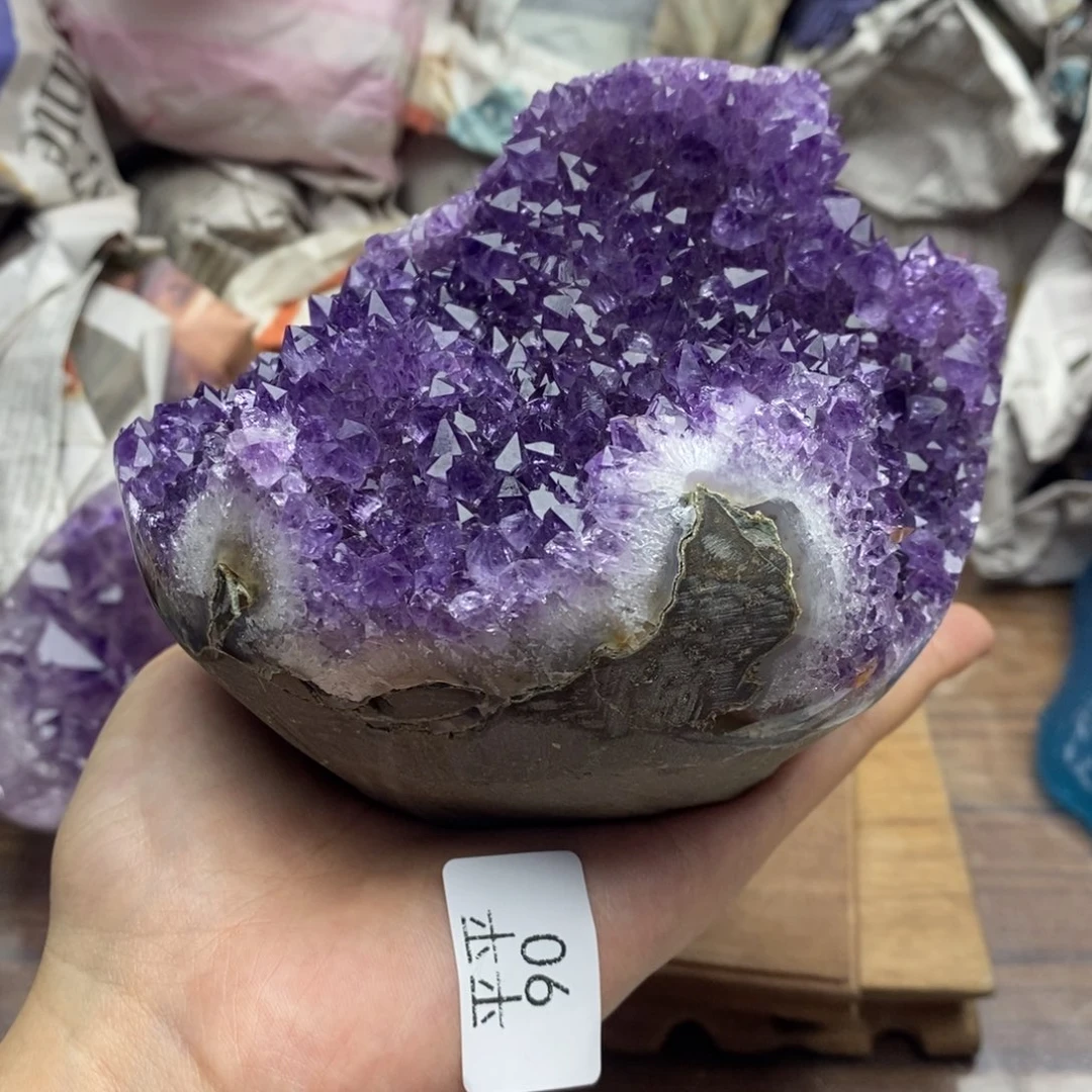 紫晶珠宝半成品未镶嵌