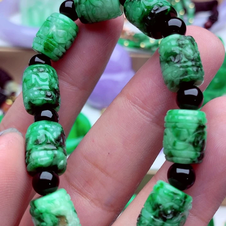 翡翠未镶嵌手链手串