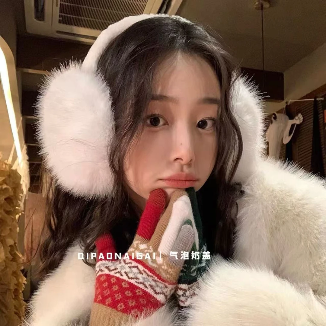 【张想想专属】新款防狐狸毛光版折叠保暖耳罩