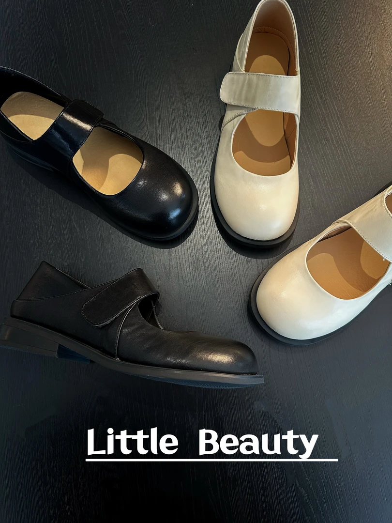 【小美家】头层牛皮玛丽珍单鞋