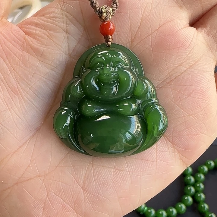 和田玉未镶嵌颈饰35左右