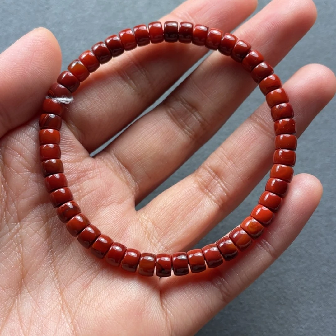 南红玛瑙配饰未镶嵌怡*5.4mm