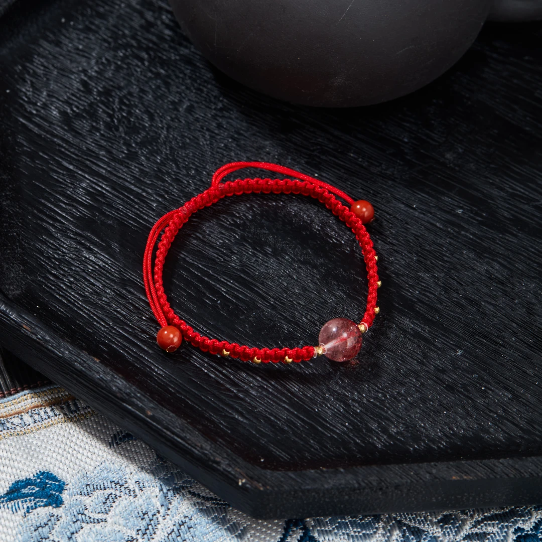 【云上雅岚】离歌丨C68064-18K金草莓手绳-10mm-多样性发一件