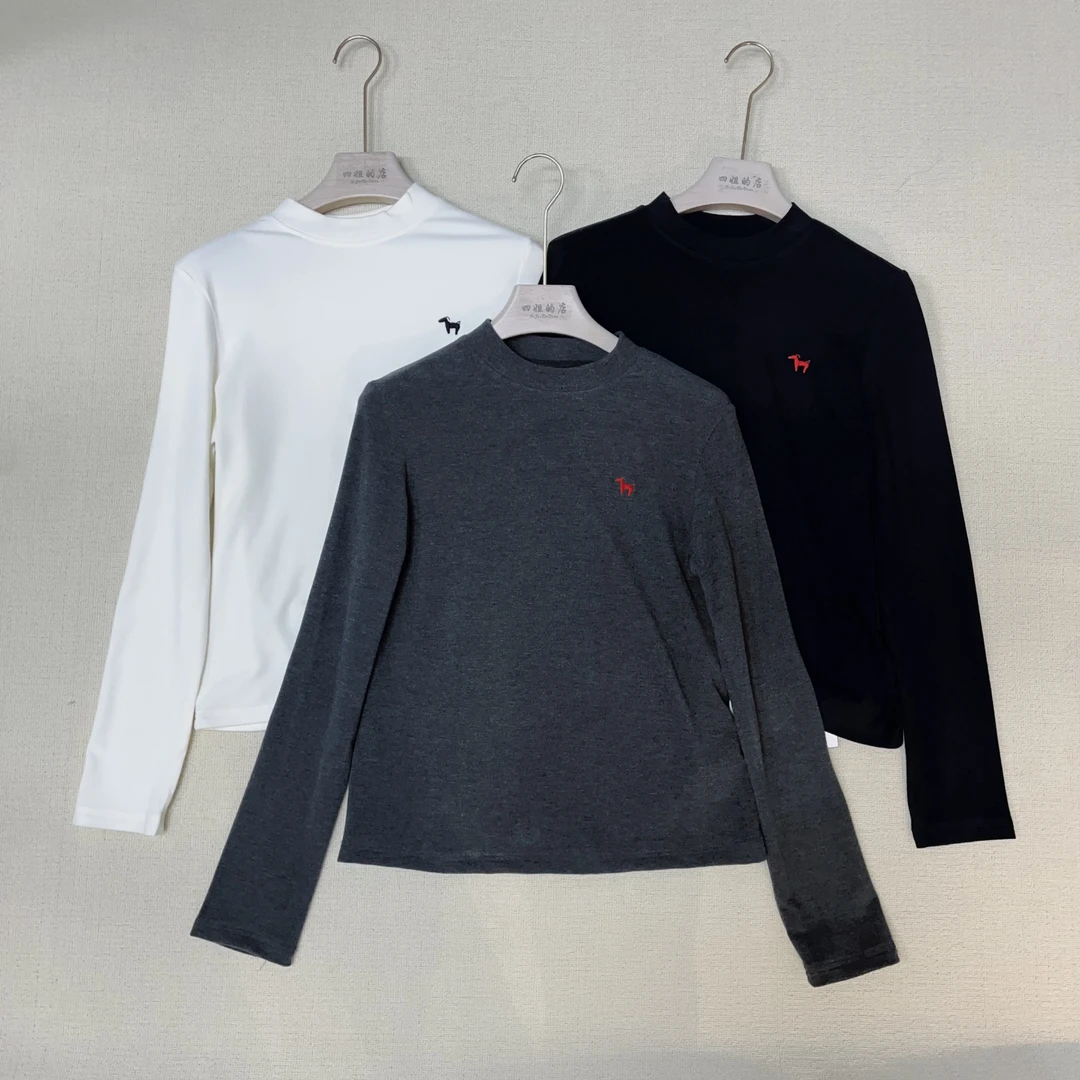 【四姐家】小马刺绣长袖T恤 8107