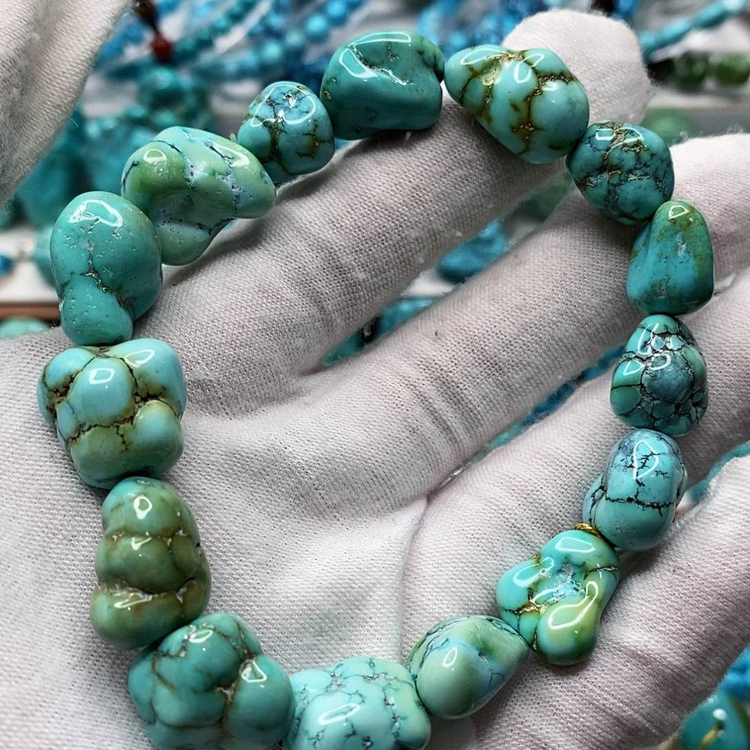 绿松石珠宝奇石未镶嵌A****父