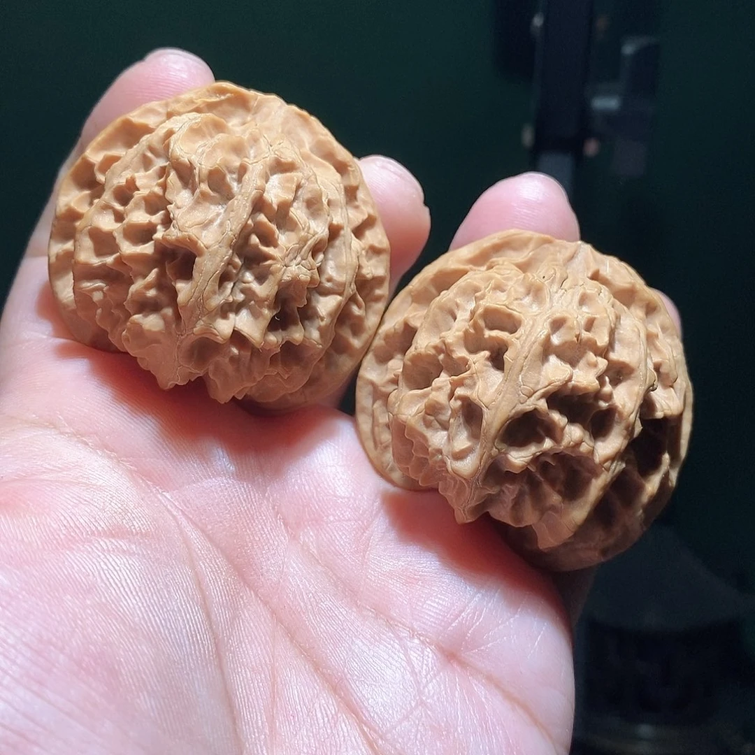 把件文玩核桃46.5苹果圆全品
