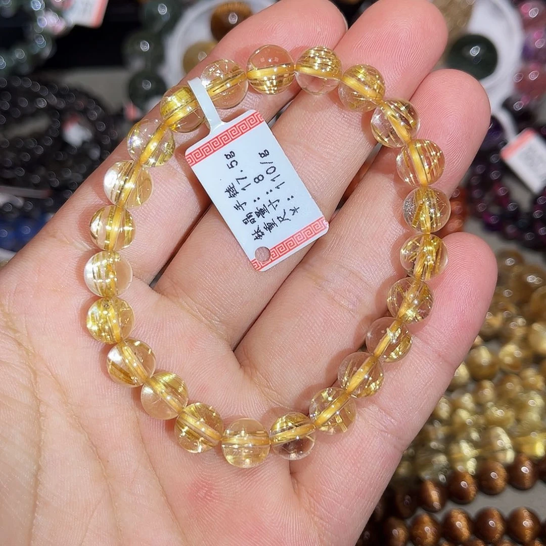 水晶手链未镶嵌钛晶手串