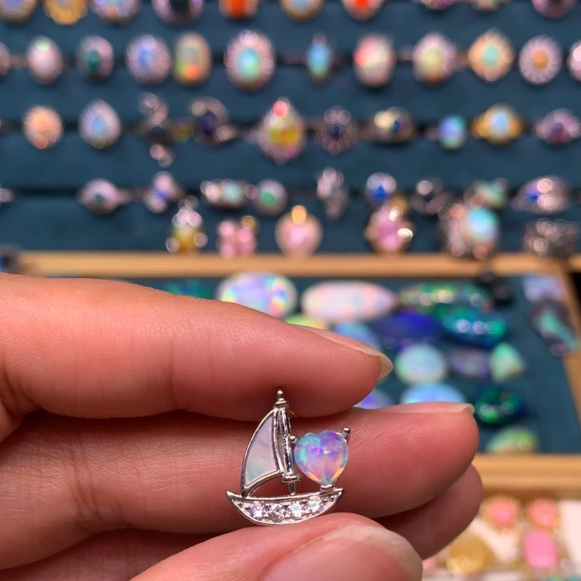 【闪购商品】欧泊欧泊项链不要证书银S925镶嵌神**o