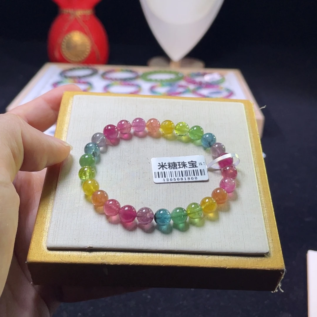 未镶嵌手链碧玺A23碧玺手串
