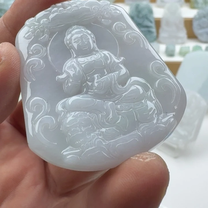 翡翠未镶嵌颈饰天然缅甸A货翡翠