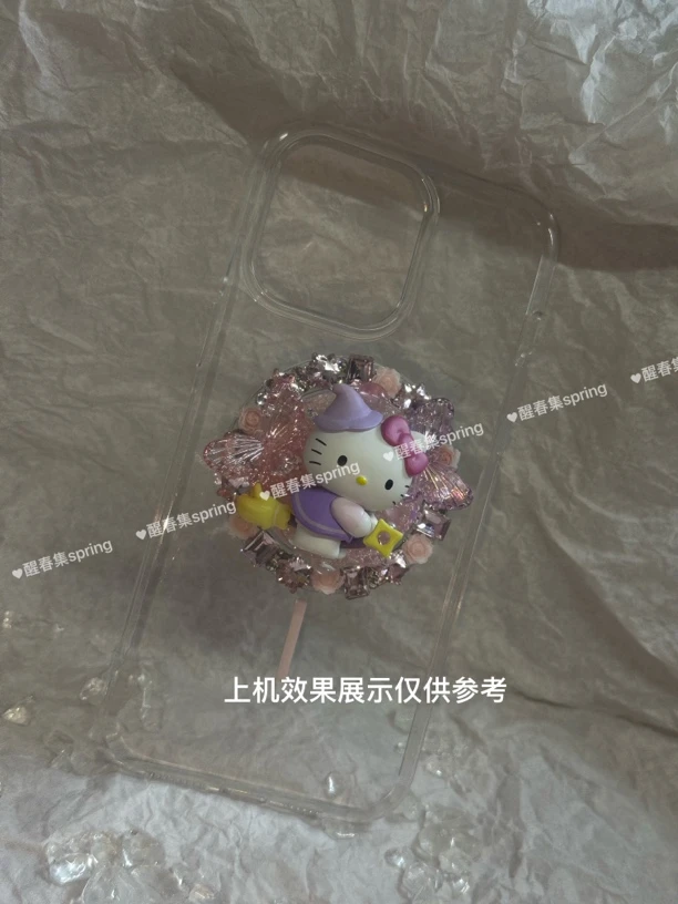 可爱卡通三丽鸥磁吸支架适用苹果15promax等多款手机壳