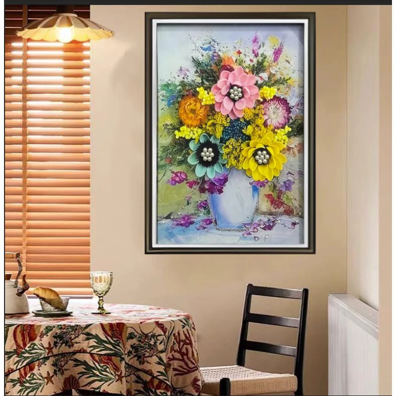 Q242花瓶户玄关餐厅装饰画走廊过道挂画卧室床头画
