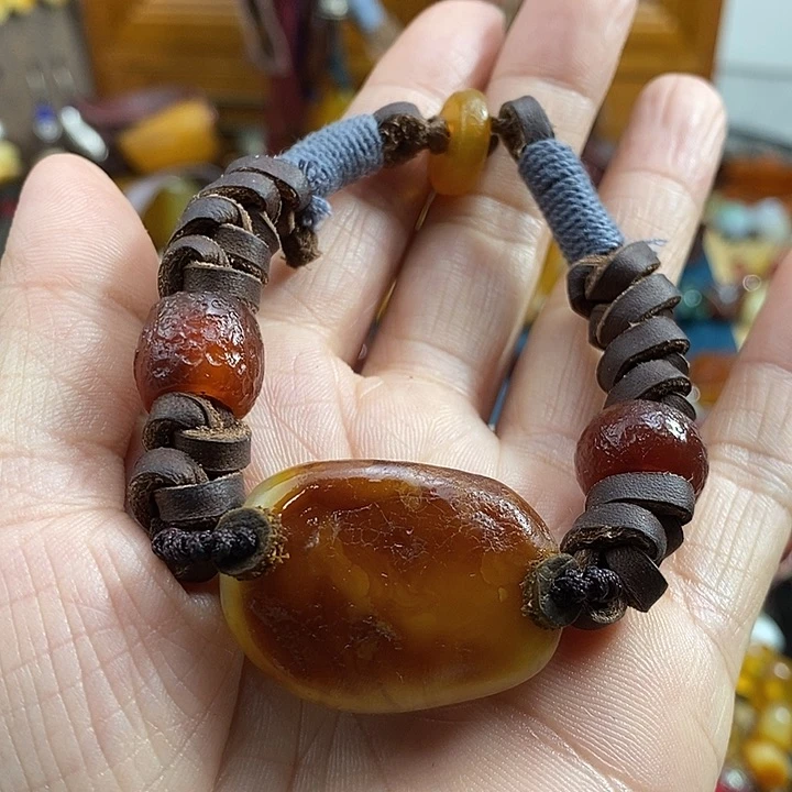 未镶嵌蜜蜡手链手链