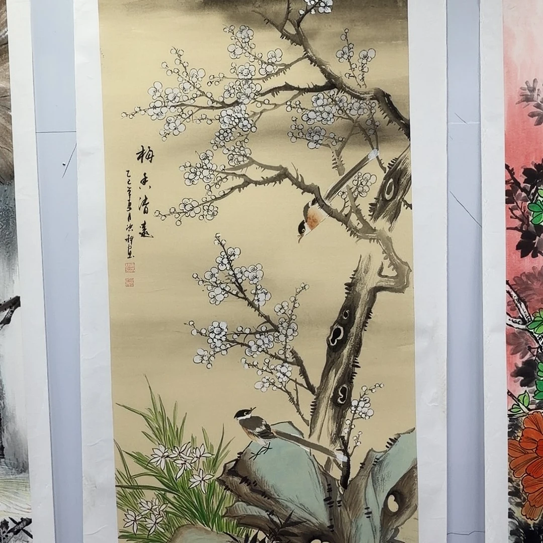 国画作品小姐姐放漏中