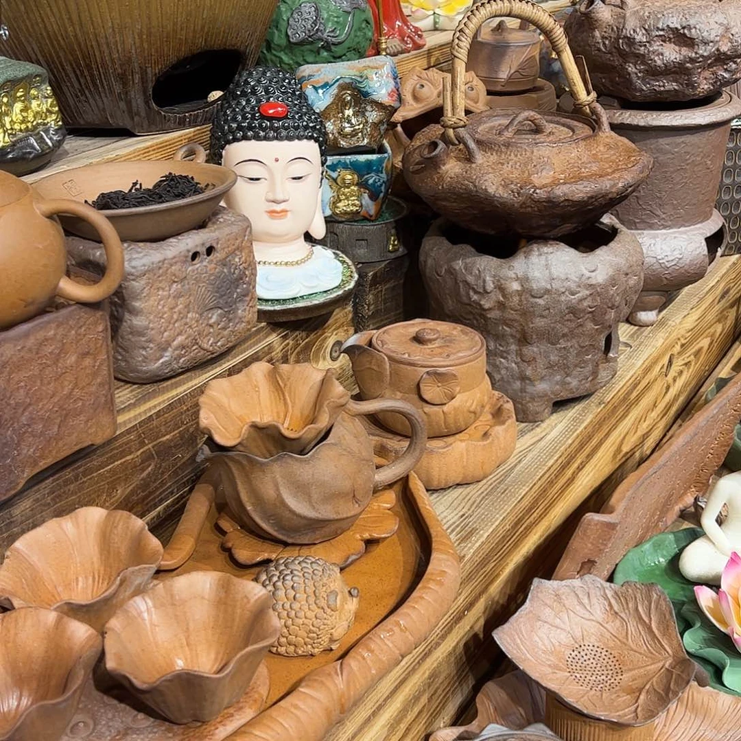 安***康可以养的粗陶原矿老岩泥茶器