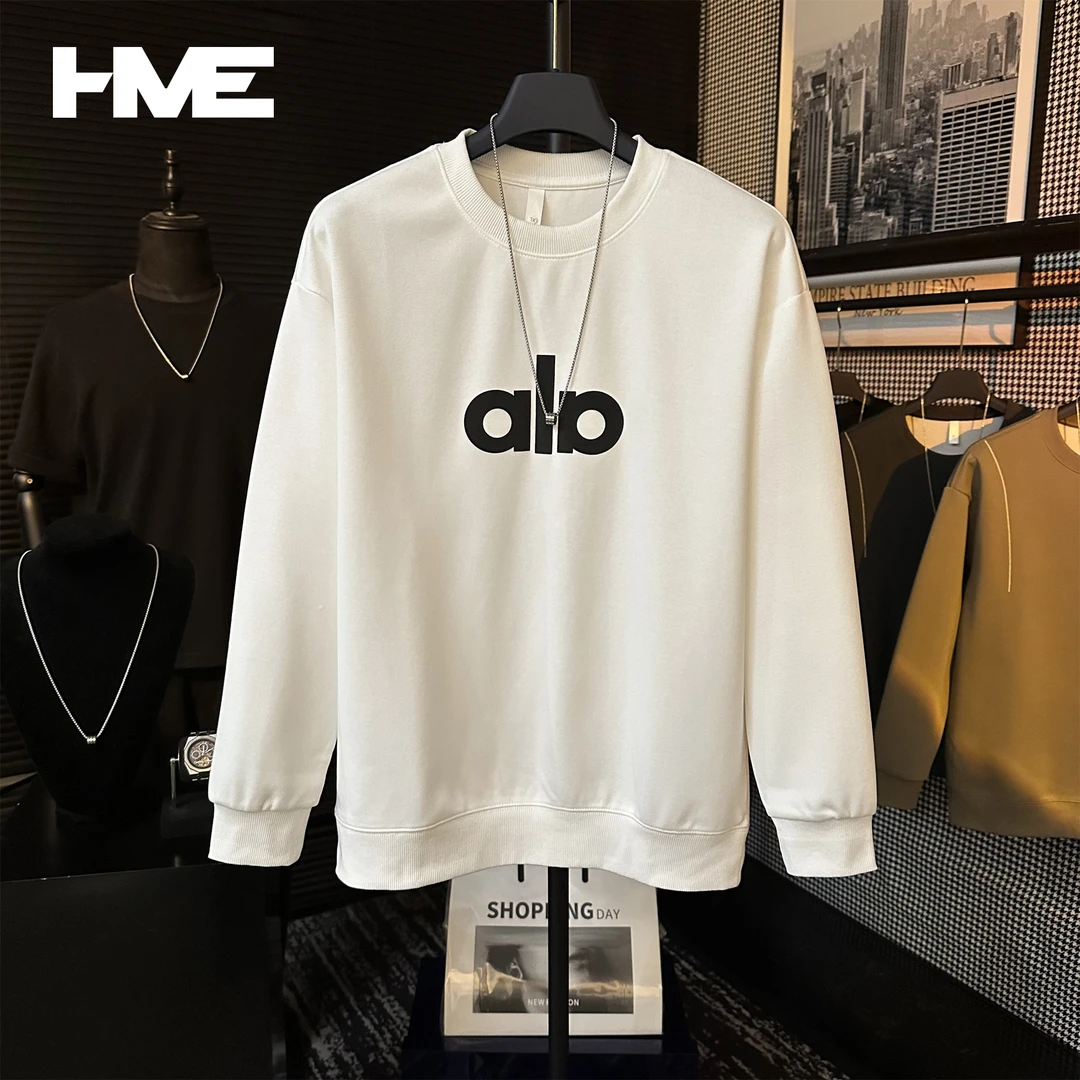 【HMEYAO】秋季新款字母发泡印花时尚潮流简约韩版百搭套头休闲卫衣