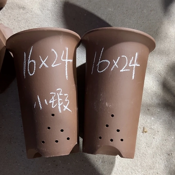 紫砂花盆宜兴紫砂花盆2只