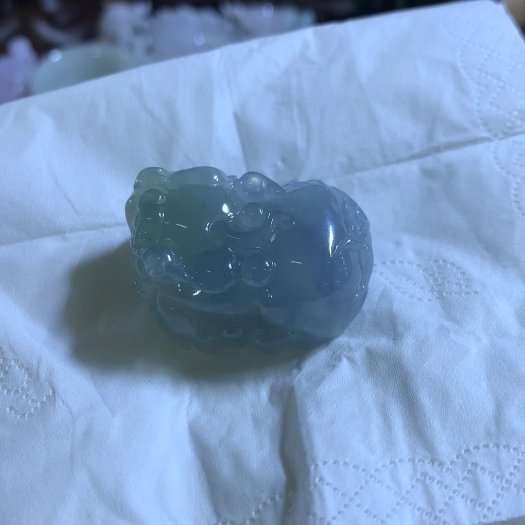 翡翠挂件未镶嵌开***