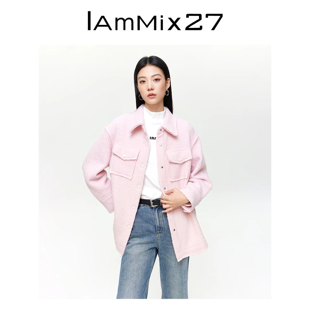 Iammix27冬季廓形毛呢外套M4D3130