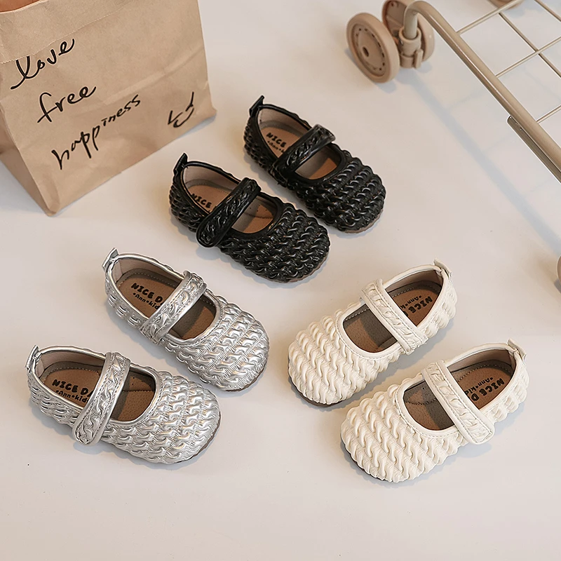 女童小皮鞋2025春秋韩版儿童鞋子小女孩公主鞋软豆豆鞋宝宝单鞋88