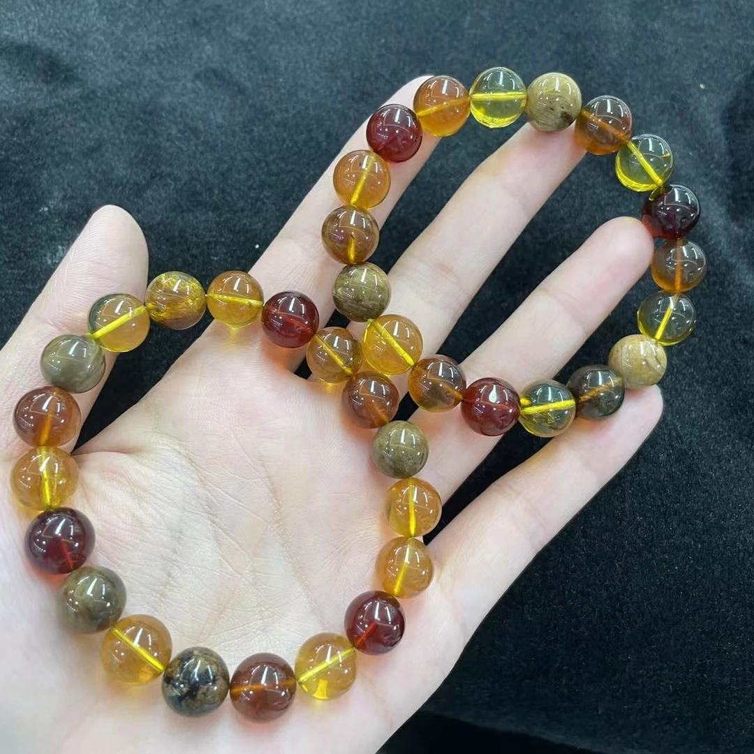 【玉经纶】32380/HQ27-琥珀手串-多样性发其一约10mm/约18颗