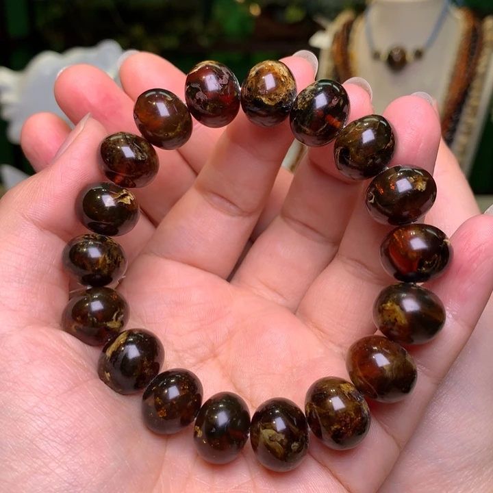 琥珀未镶嵌裸石抚顺琥珀14-583